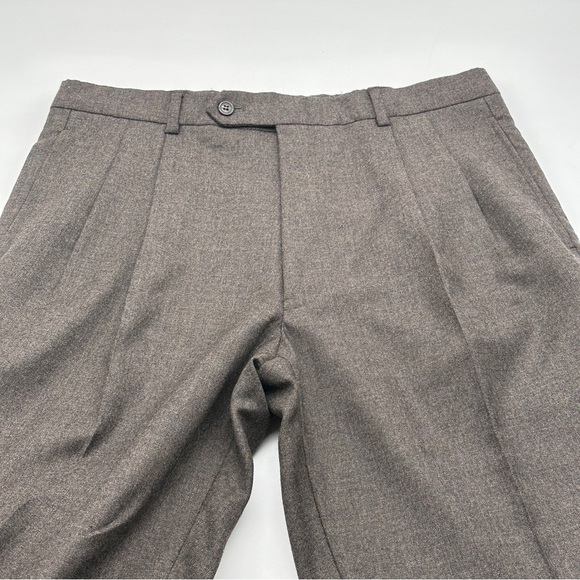 JoS A Bank Executive Collection Wool Cashmere Windsor Mens Gray Pants 34x30 NWT - Picture 14 of 15